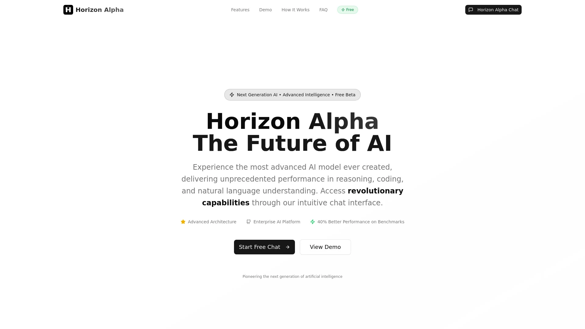 Horizon Alpha - AI Tool Ocean