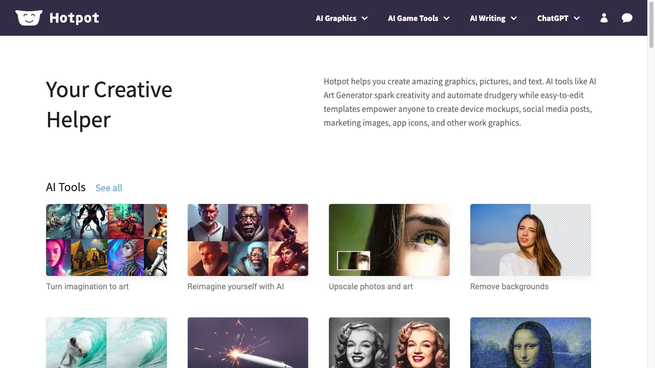 Hotpot.ai - AI Tool Ocean