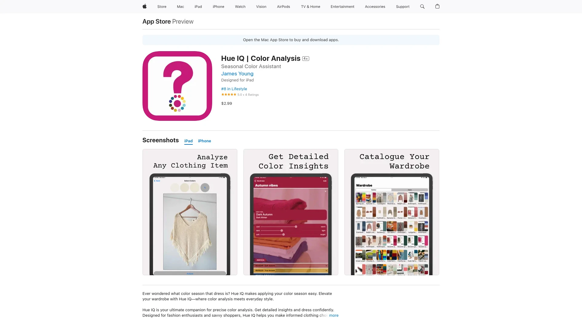 Hue IQ | Color Analysis - AI Tool Ocean
