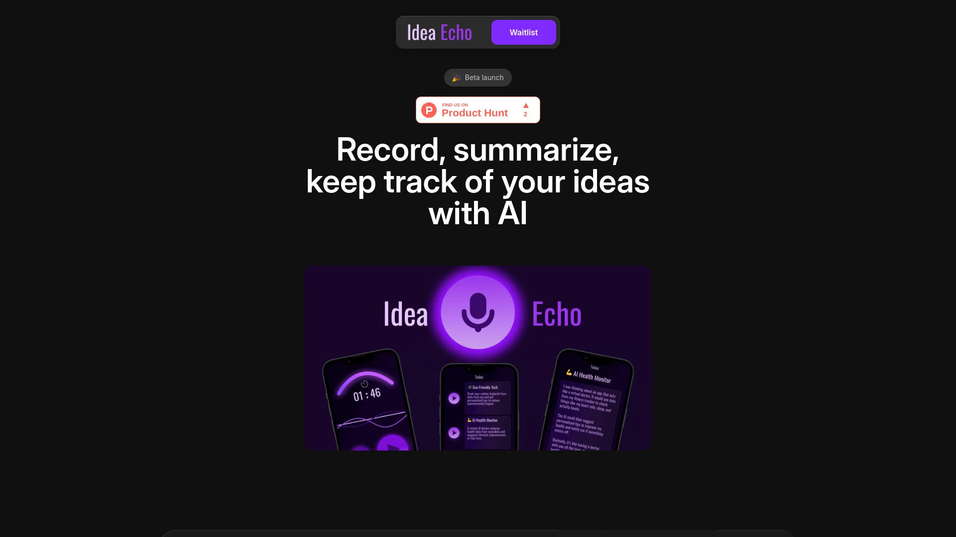 Idea Echo - AI Tool Ocean