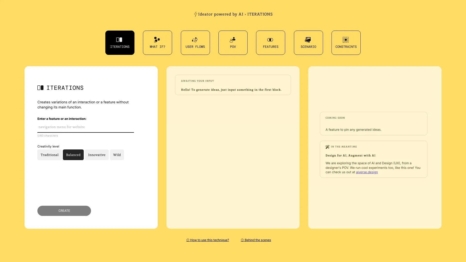 Ideator - AI Tool Ocean