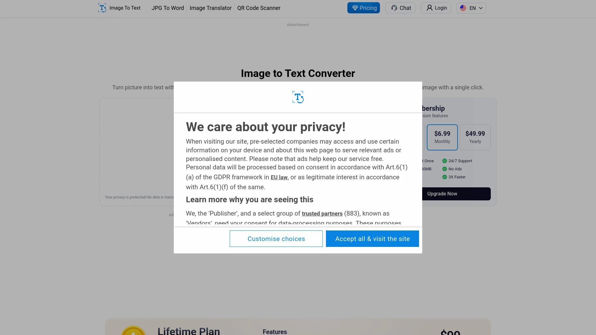Image to Text converter - AI Tool Ocean