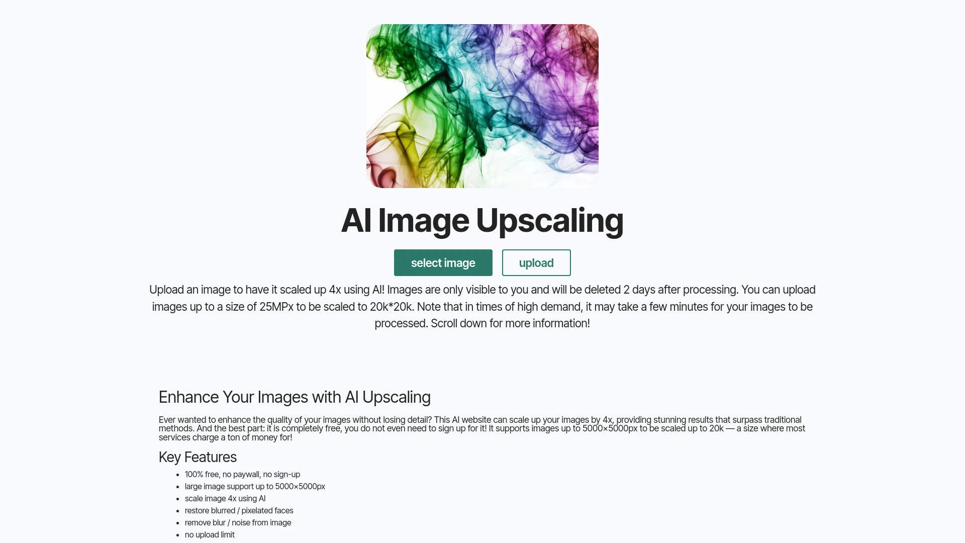 image-upscaling.net - AI Tool Ocean