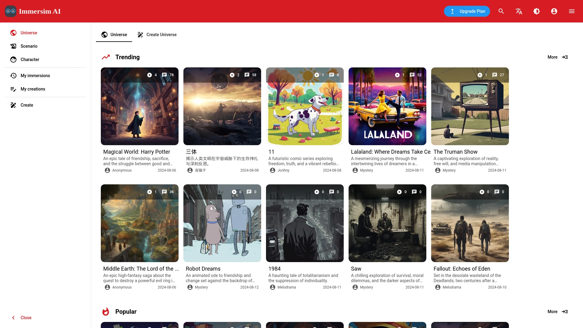 Immersim AI - AI Tool Ocean