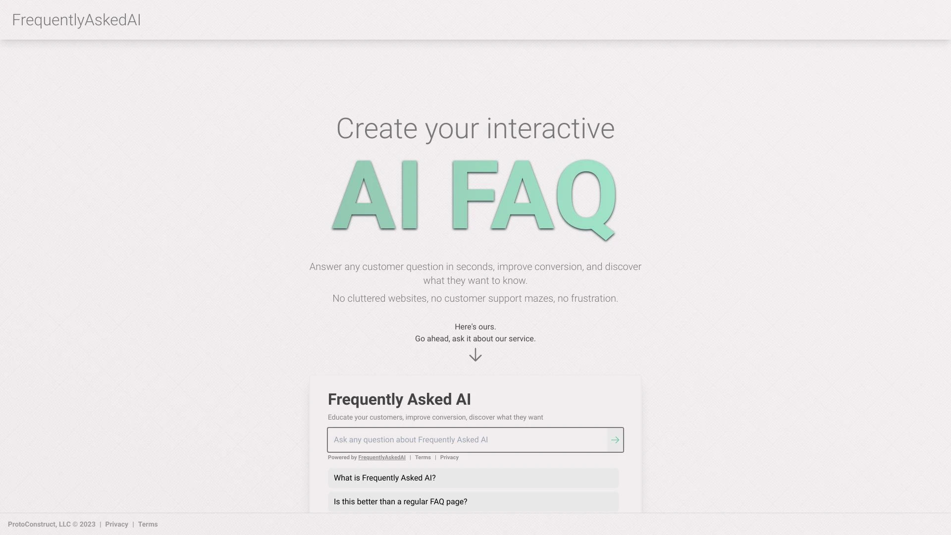 InFAQ - AI Tool Ocean