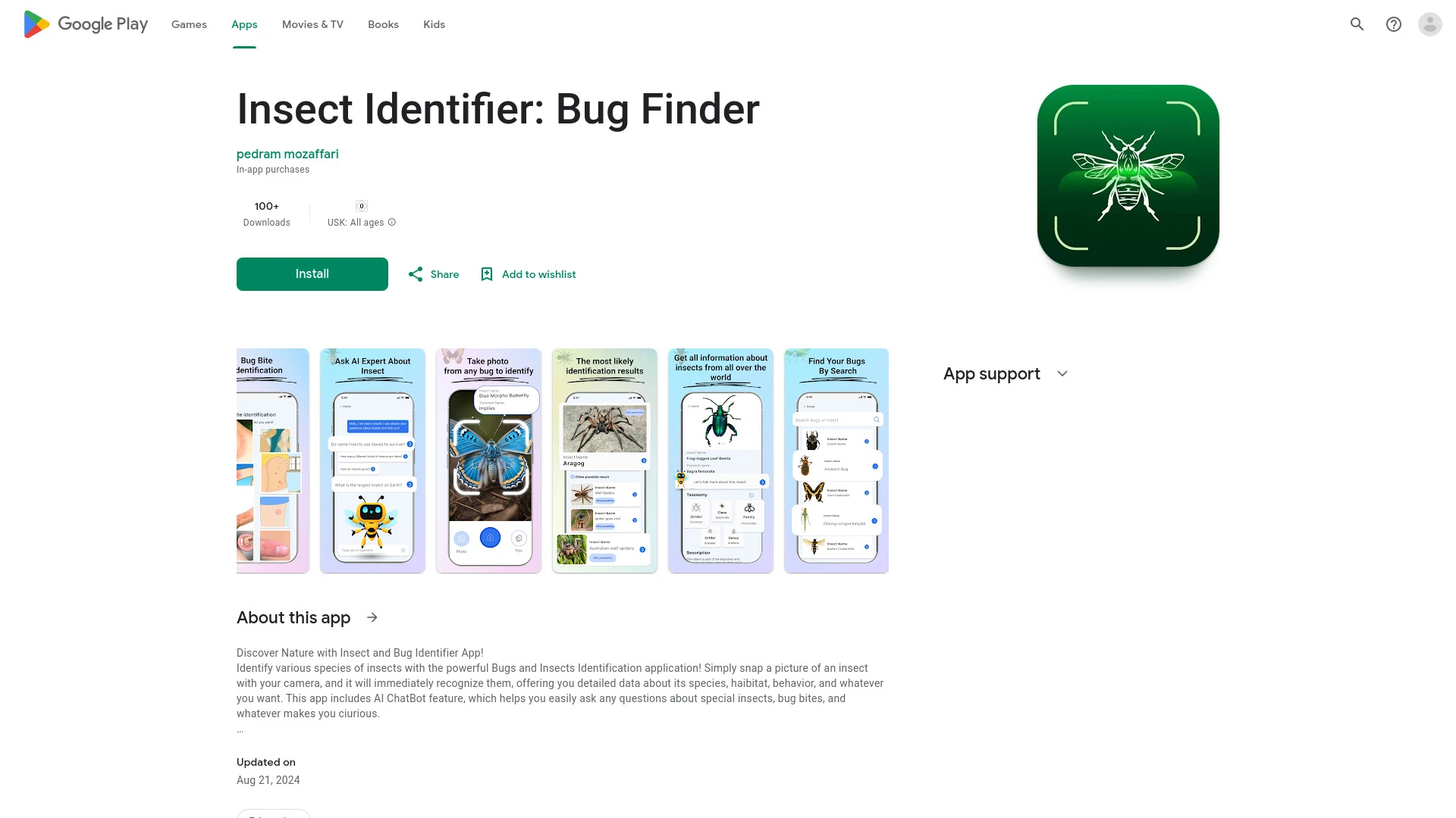 Insect Identifier: Bug Finder - AI Tool Ocean