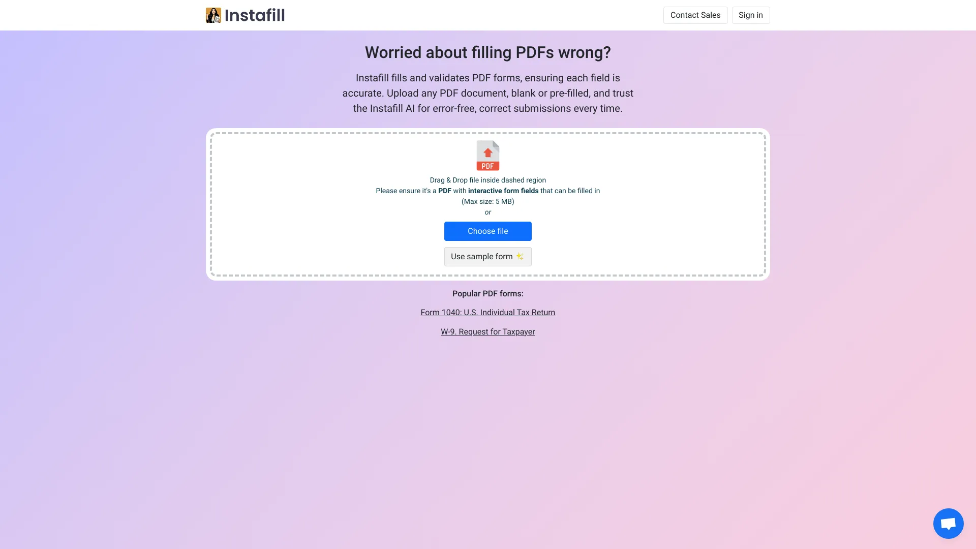 Instafill.ai - AI Tool Ocean