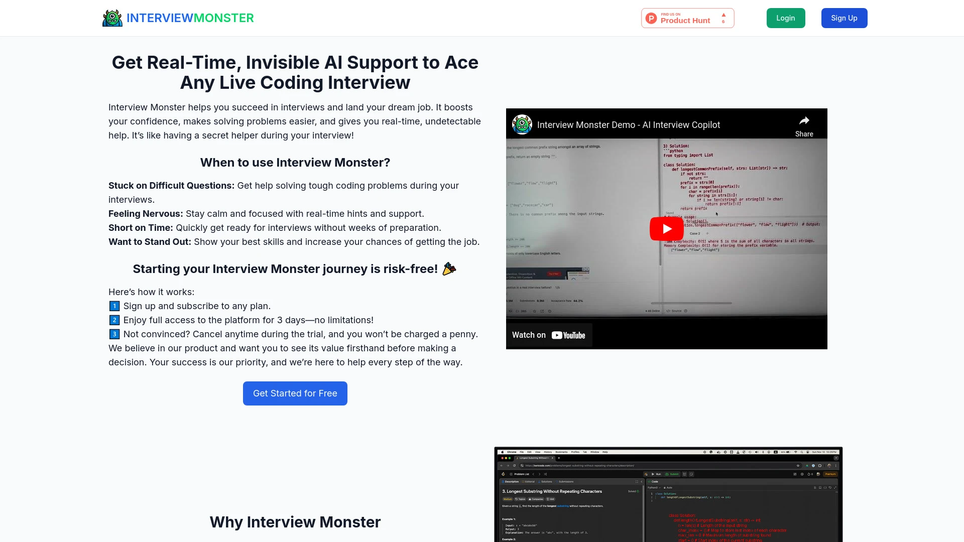 Interview Monster - AI Tool Ocean