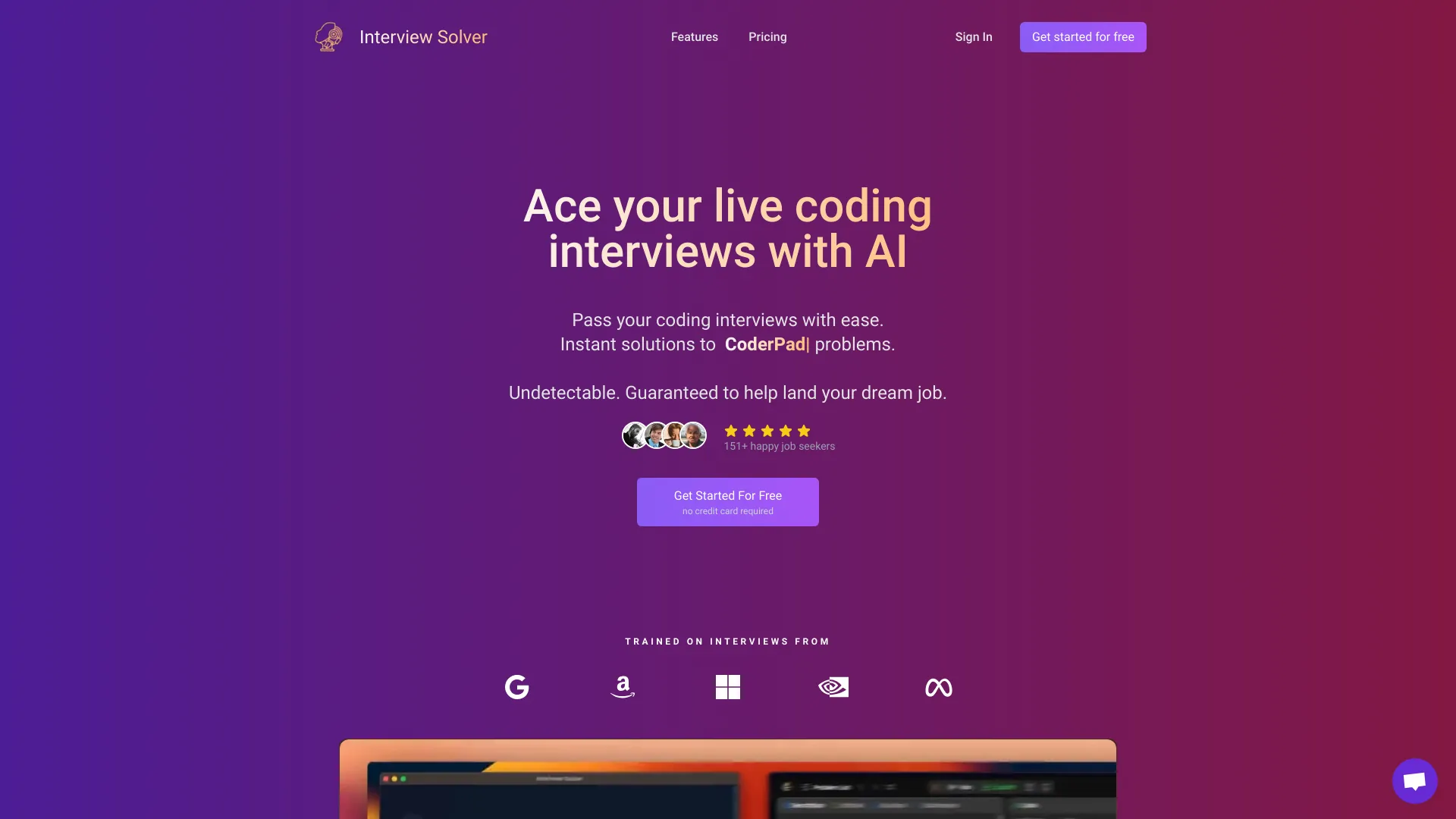 Interview Solver - AI Tool Ocean