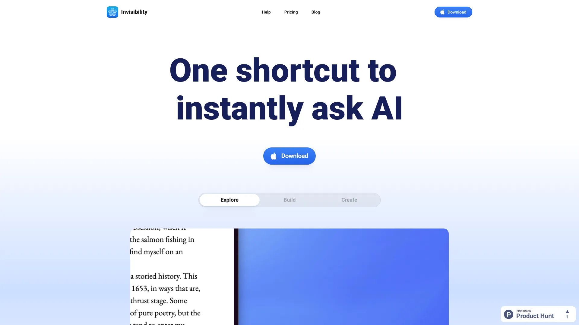 Invisibility - AI Tool Ocean