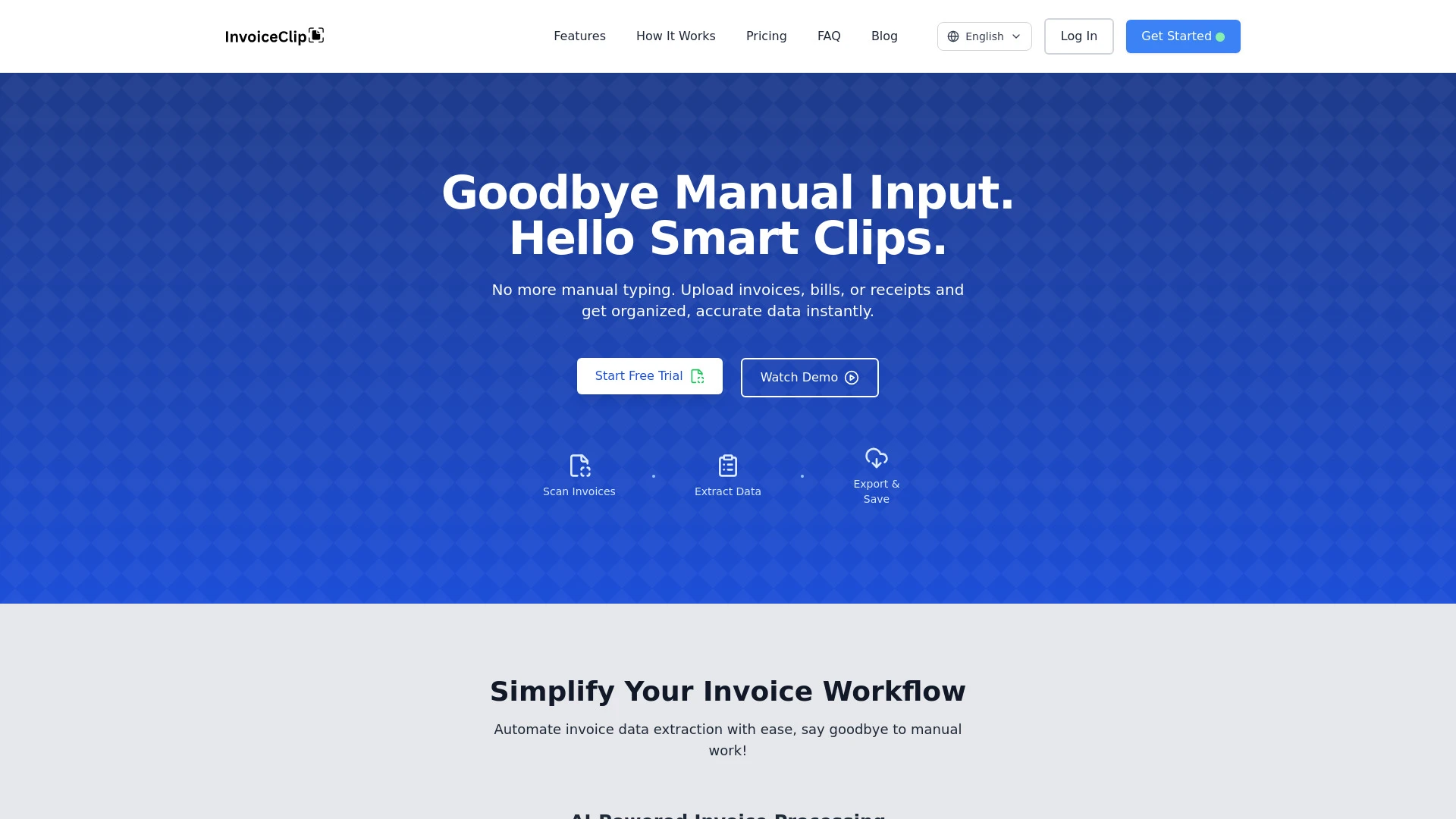 InvoiceClip - AI Tool Ocean