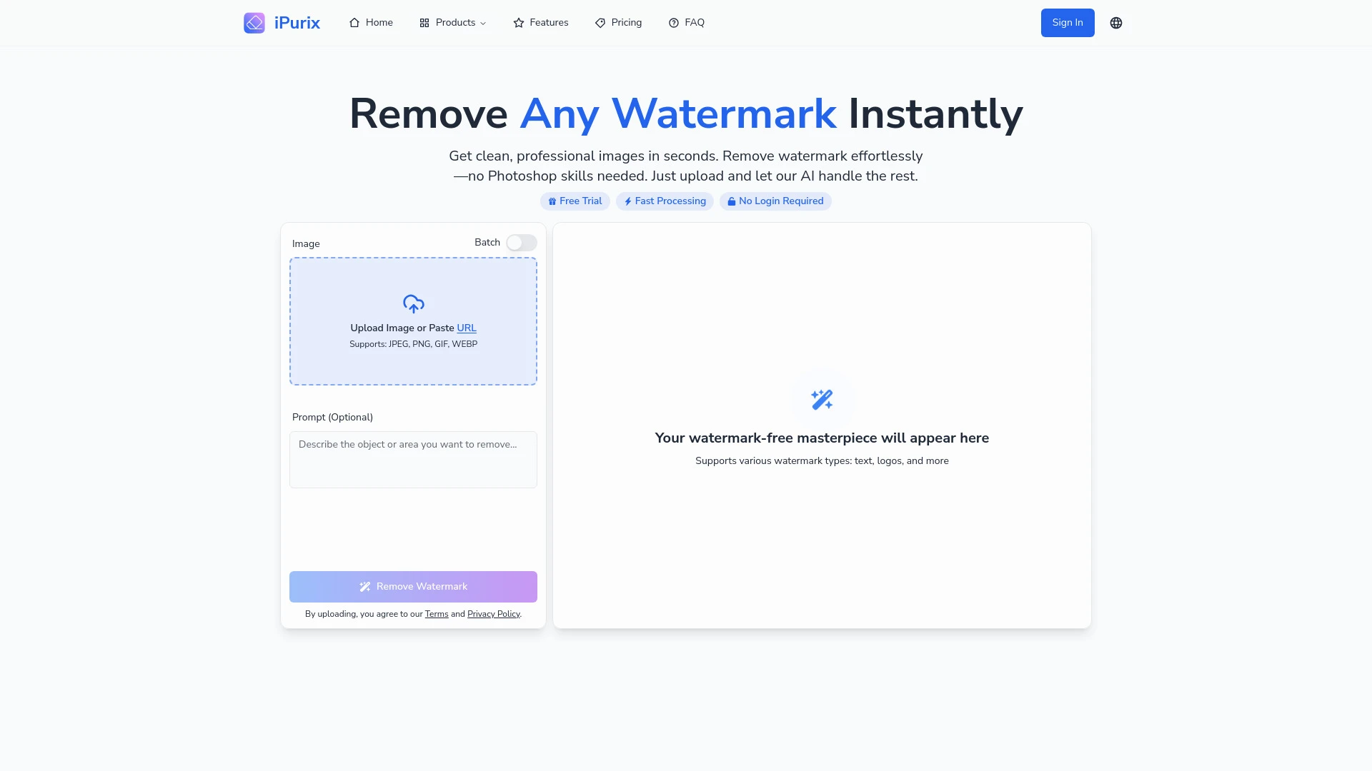 iPurix - AI Tool Ocean