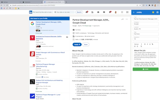Jobbly - Chrome Extension - AI Tool Ocean