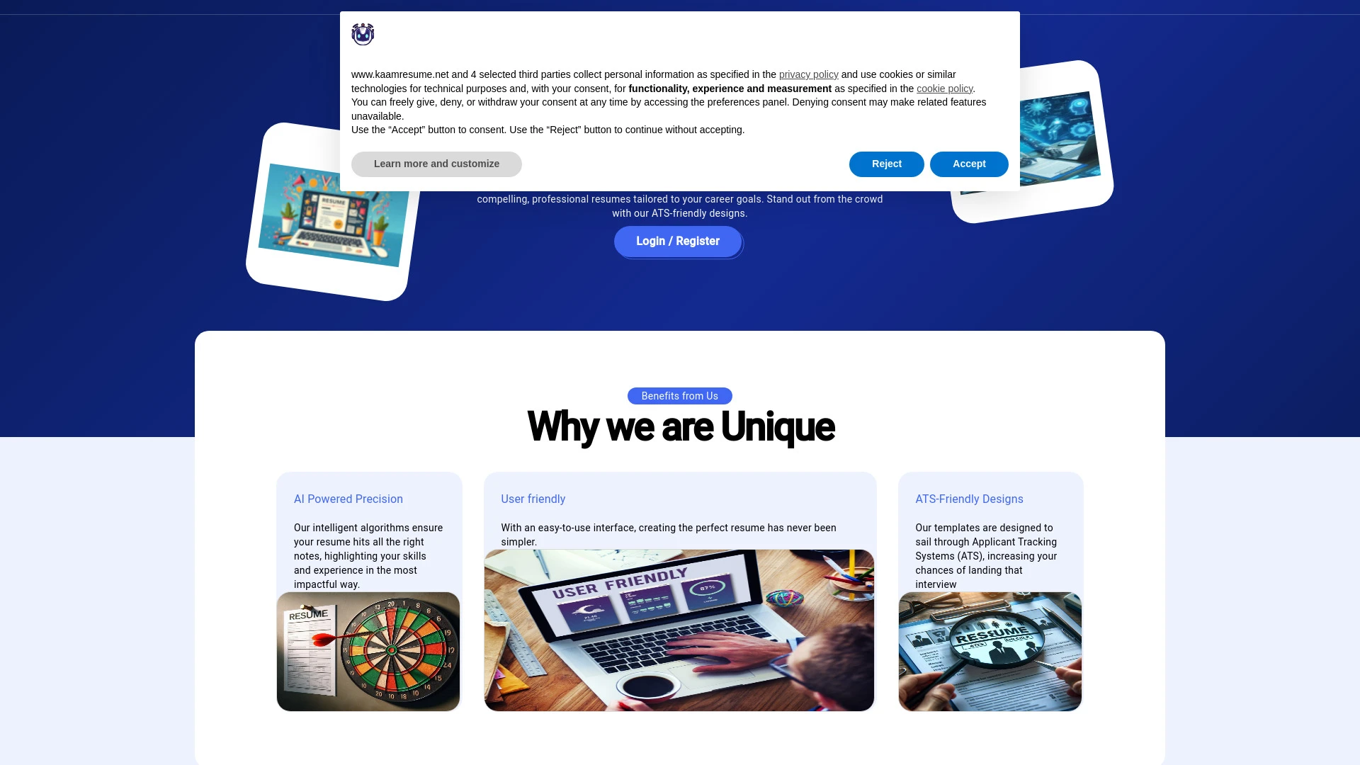 kaamresume.net - AI Tool Ocean