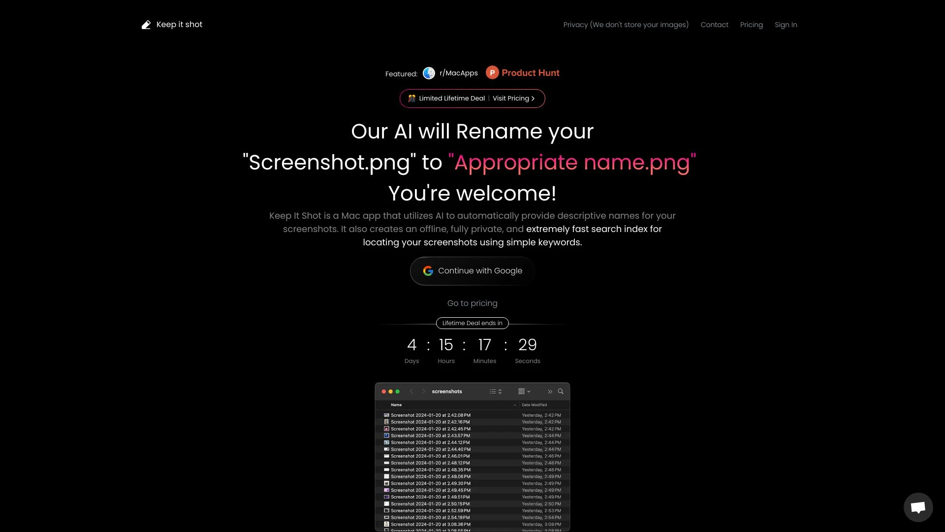 Keep It Shot - AI Tool Ocean