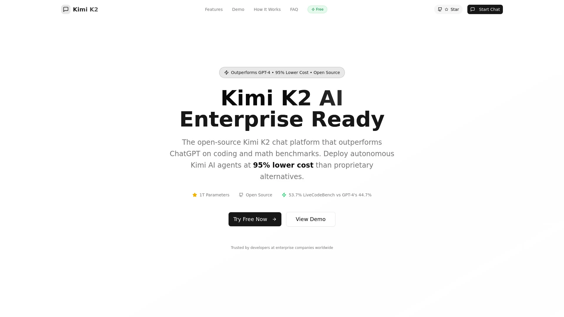 Kimi k2 - AI Tool Ocean