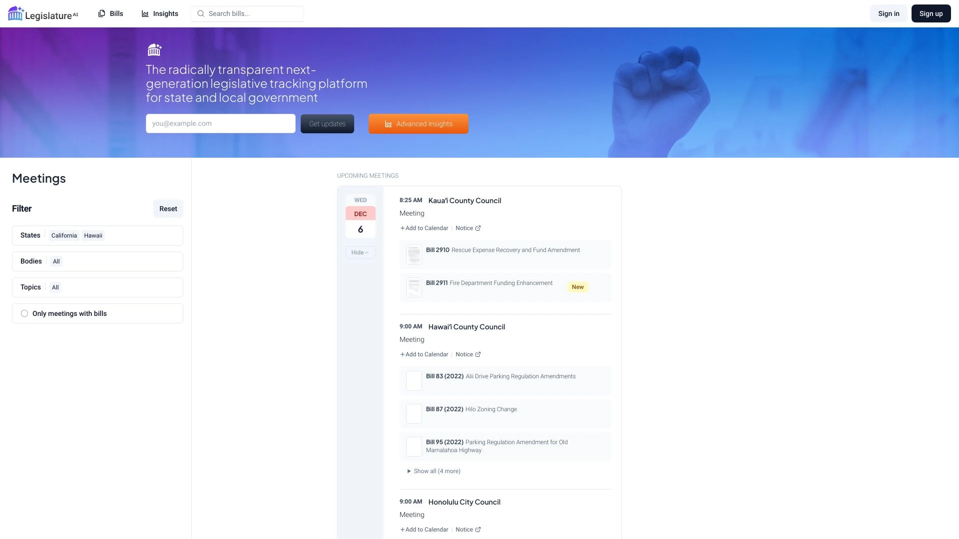 LegislatureAI - AI Tool Ocean