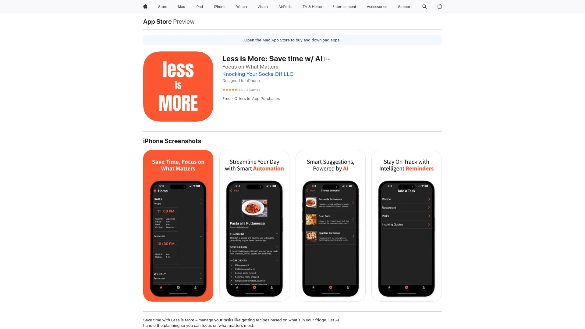 Less is More: Save time w/ AI - AI Tool Ocean