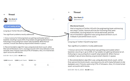Lets you summarise long-form tweets - Chrome Extension - AI Tool Ocean