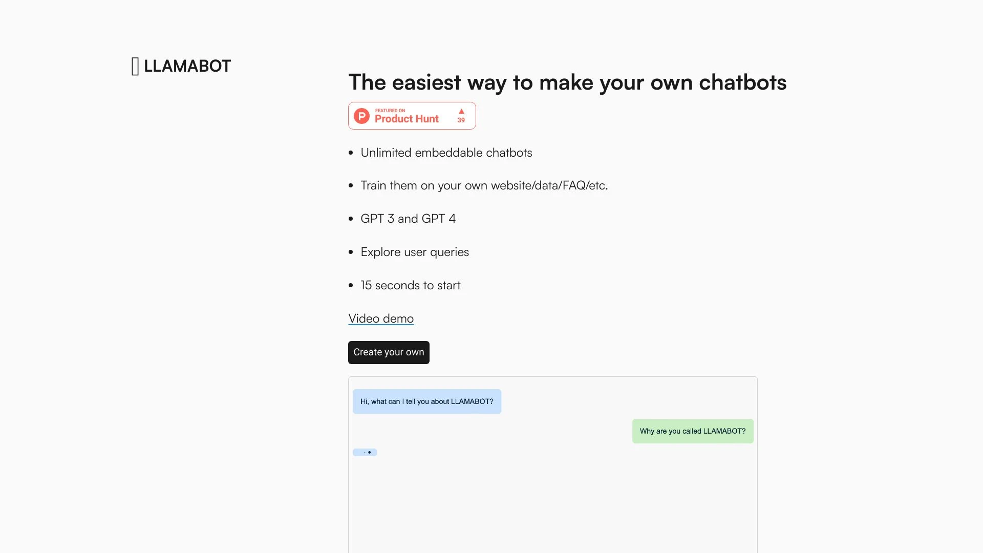 LLAMABOT - AI Tool Ocean