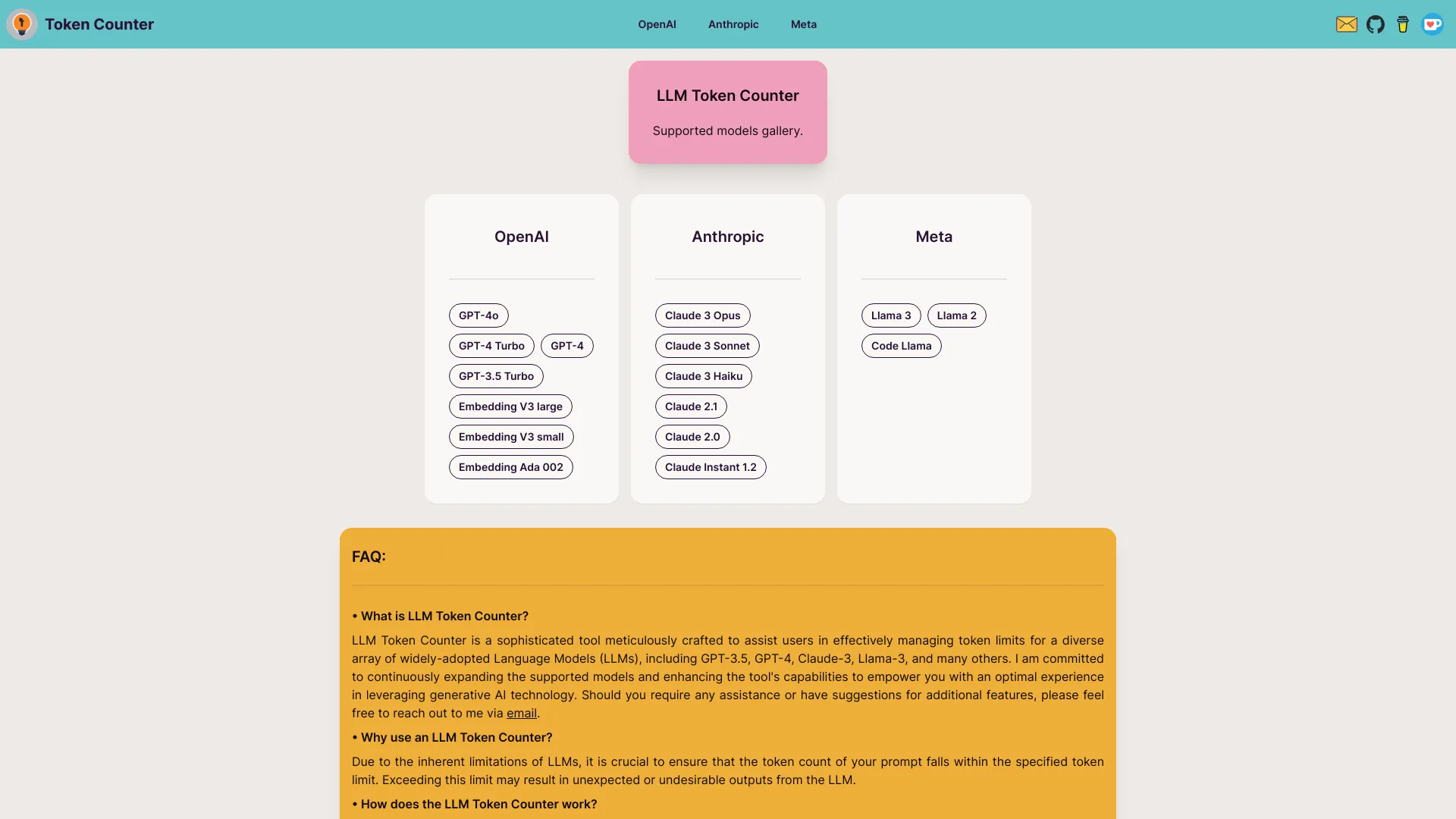 LLM Token Counter - AI Tool Ocean