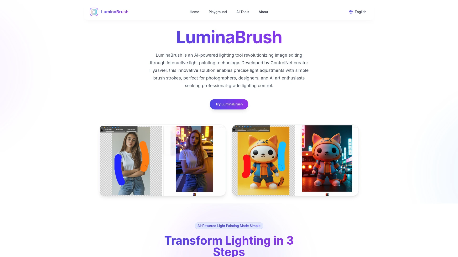 LuminaBrush - AI Tool Ocean