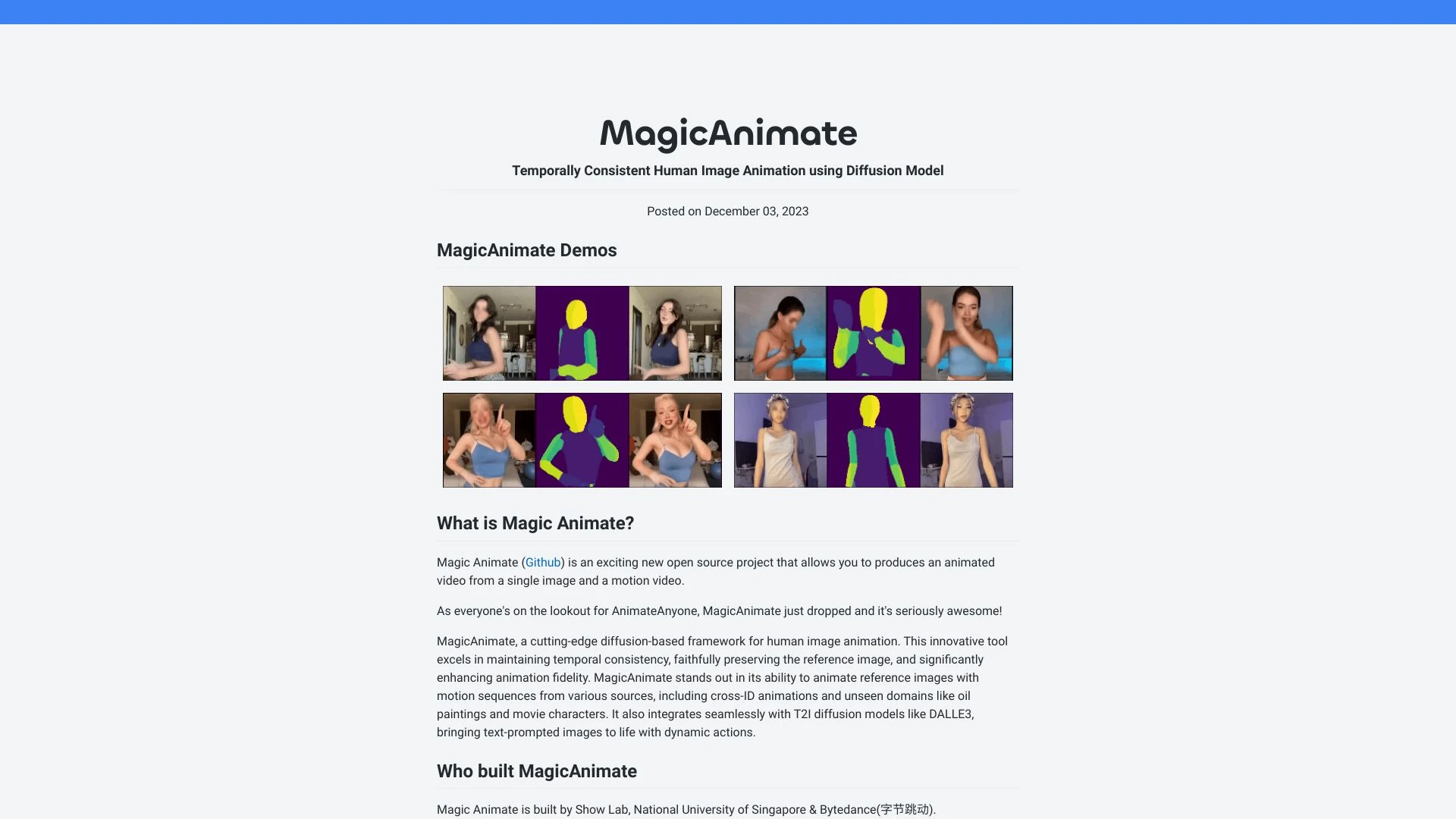 Magic Animate - AI Tool Ocean