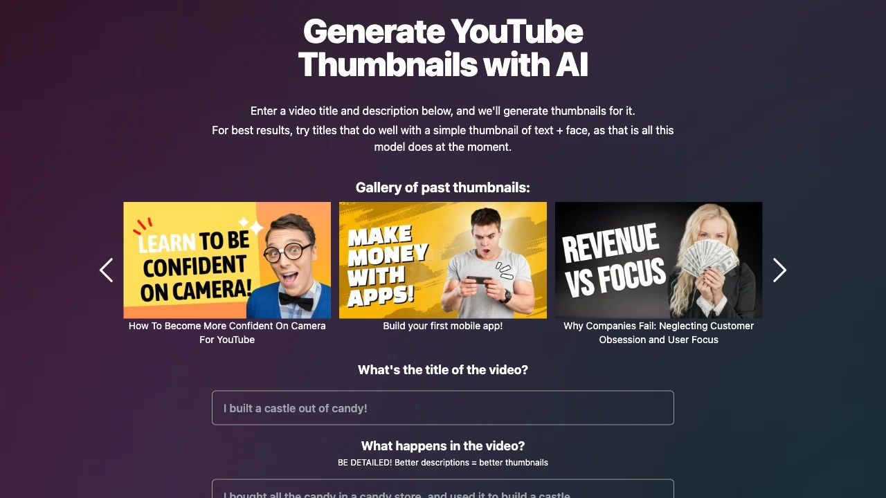 Magic Thumbnails - AI Tool Ocean