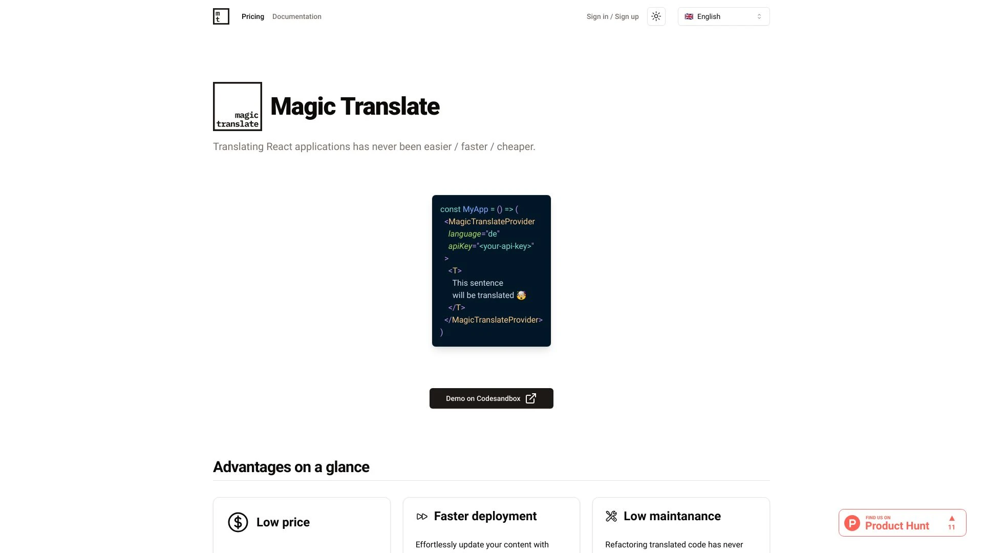 Magic Translate - AI Tool Ocean