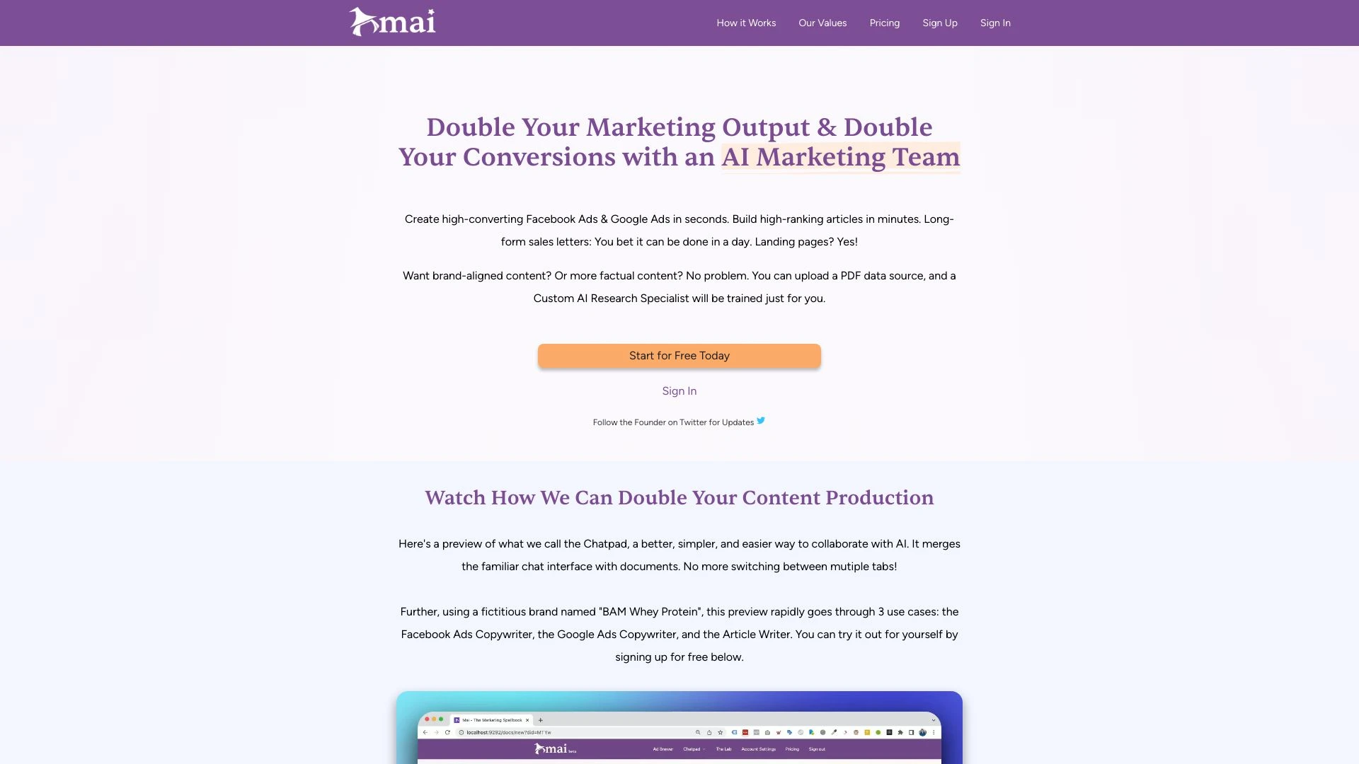 Mai Writer - AI Tool Ocean