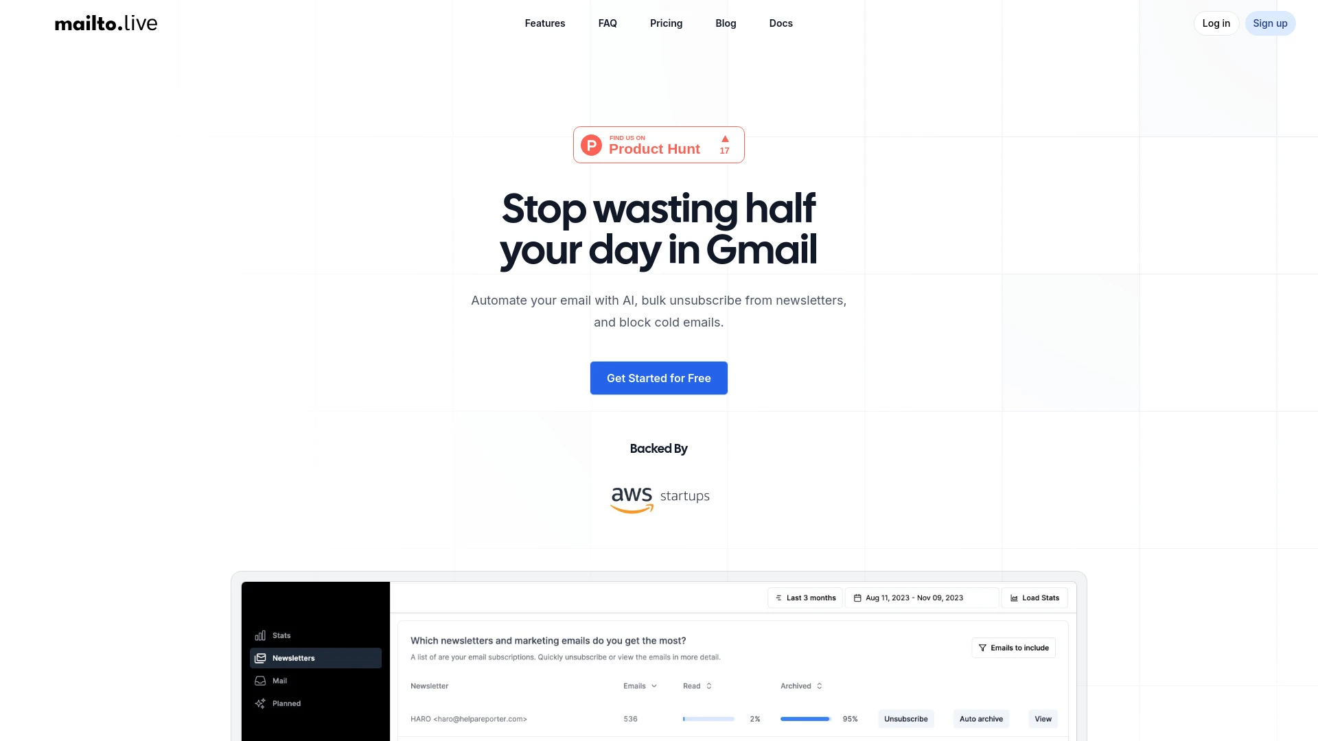 Mailto Live - AI Tool Ocean