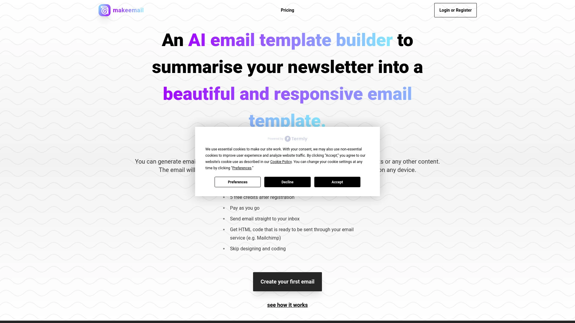 Makeemail - AI Tool Ocean