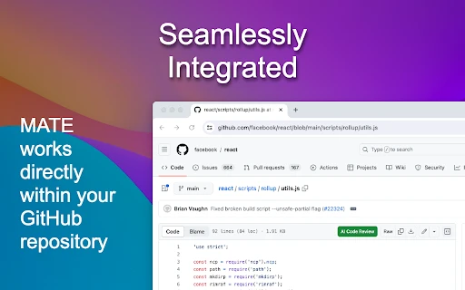 MATE: AI Code Review - Chrome Extension - AI Tool Ocean
