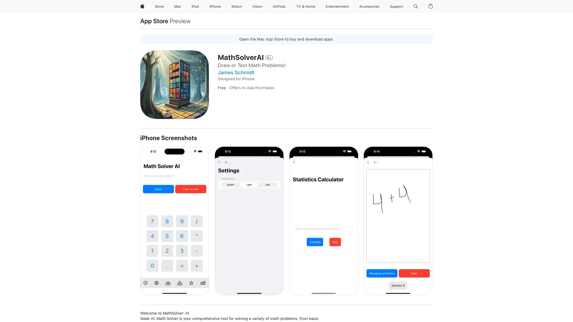 MathSolverAI - AI Tool Ocean