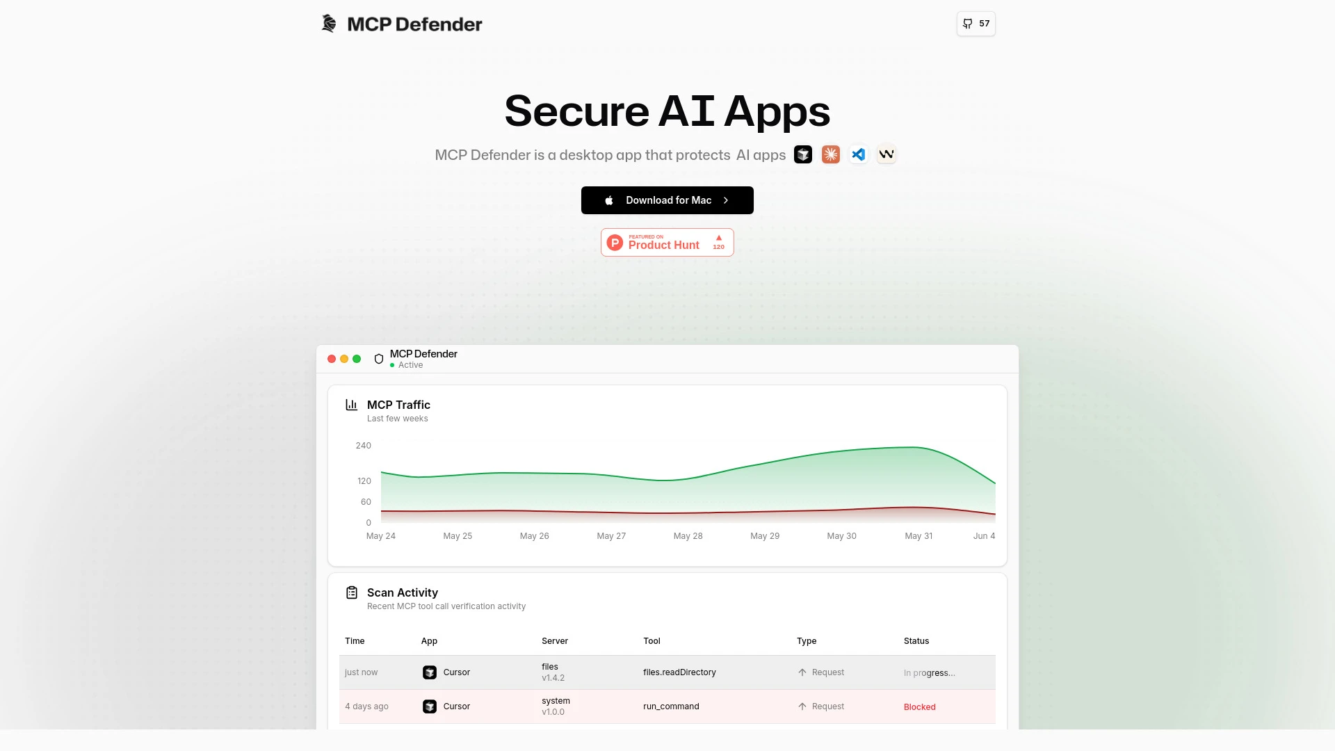 MCP Defender - AI Tool Ocean