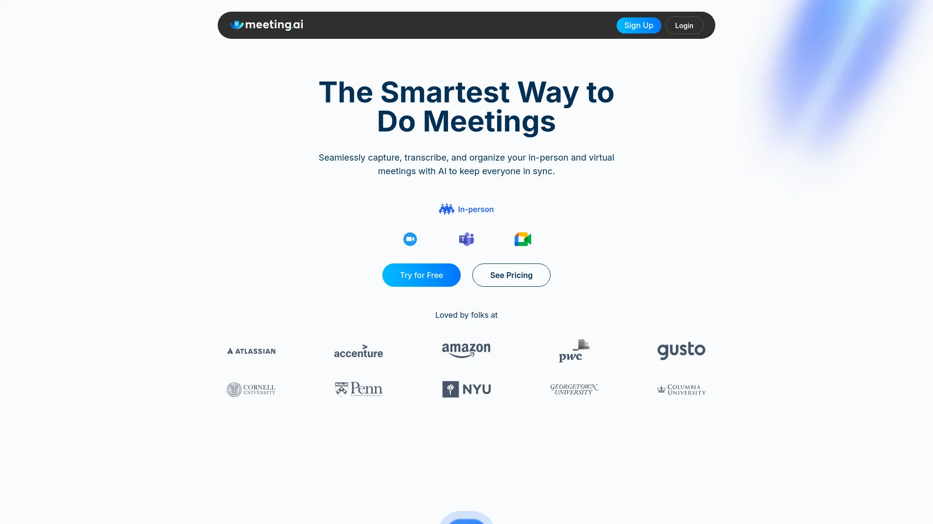 Meeting.ai - AI Tool Ocean