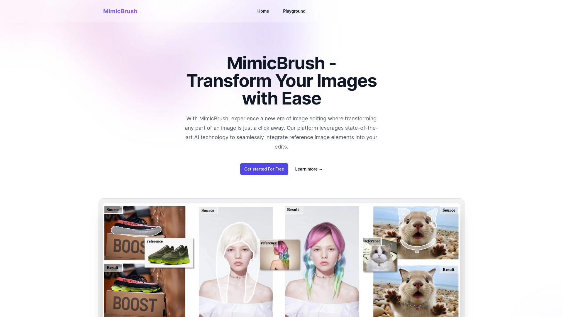 MimicBrush - AI Tool Ocean