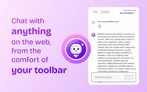 Mindie - Chrome Extension - AI Tool Ocean