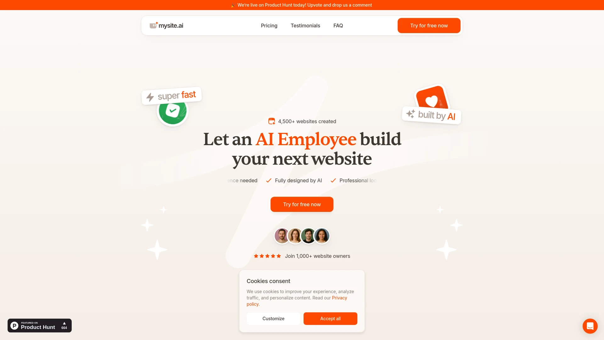 Mysite.ai - AI Tool Ocean