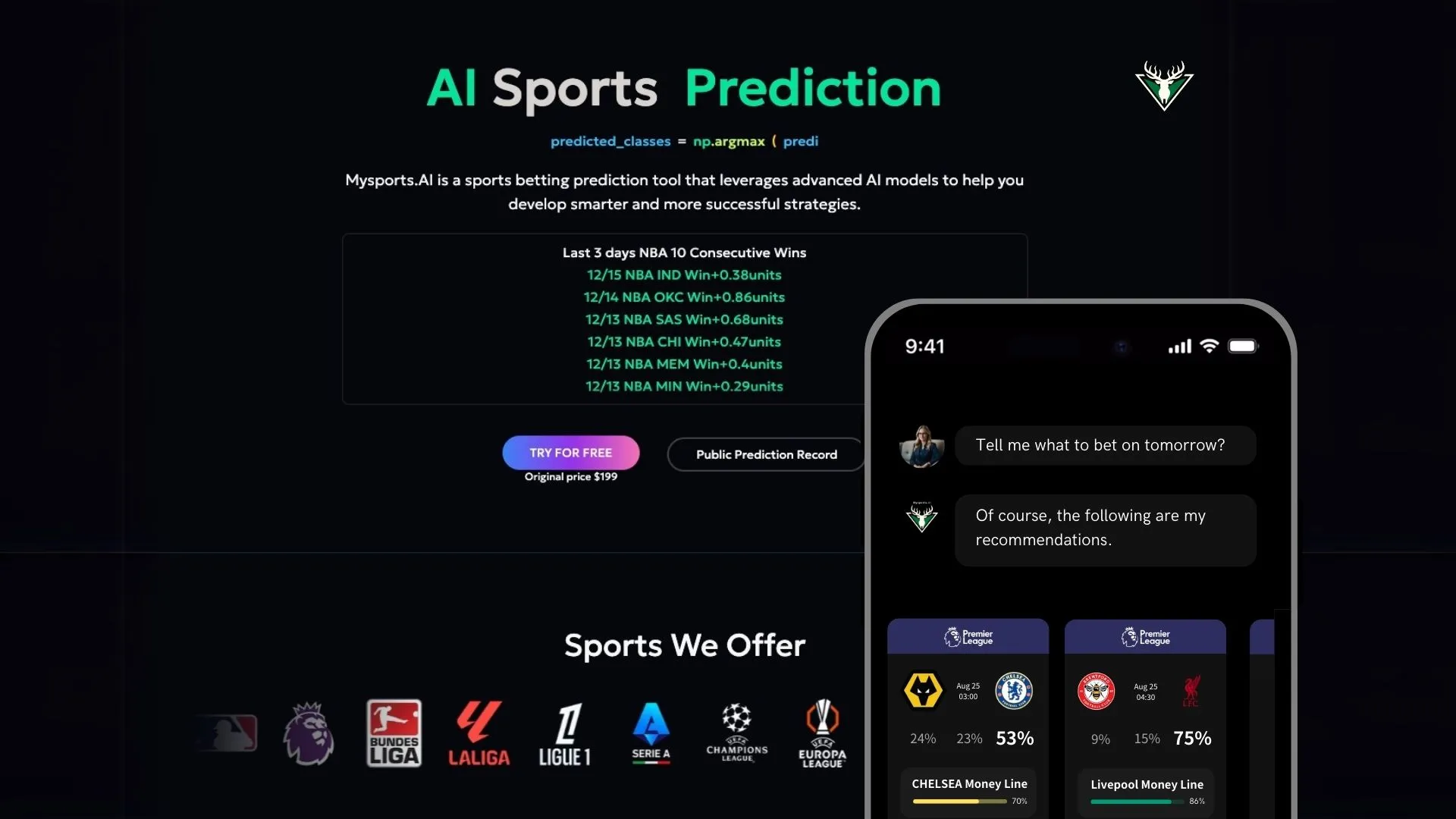 Mysports AI - AI Tool Ocean