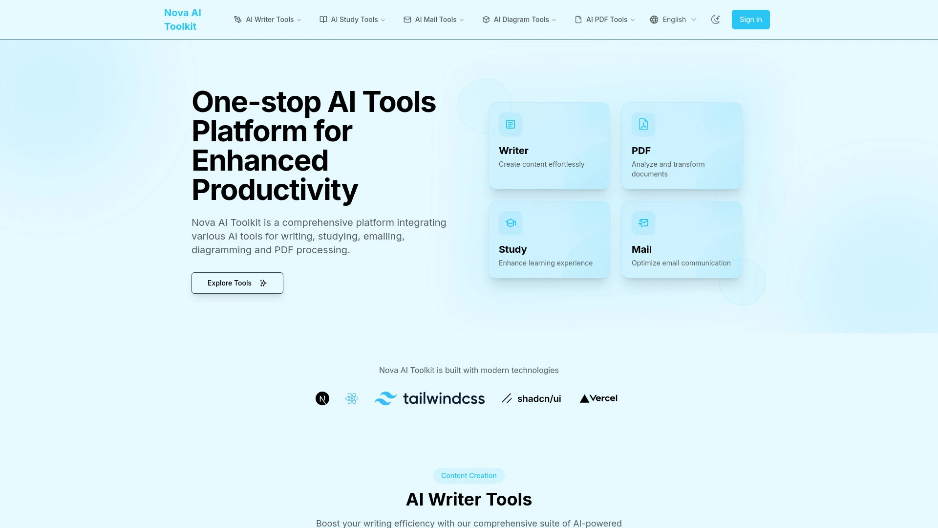 Nova AI Toolkit - AI Tool Ocean