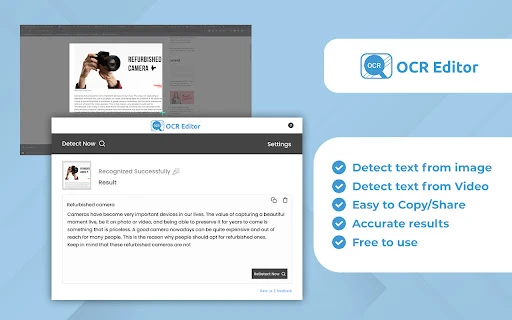 OCR Text Extractor - Chrome Extension - AI Tool Ocean