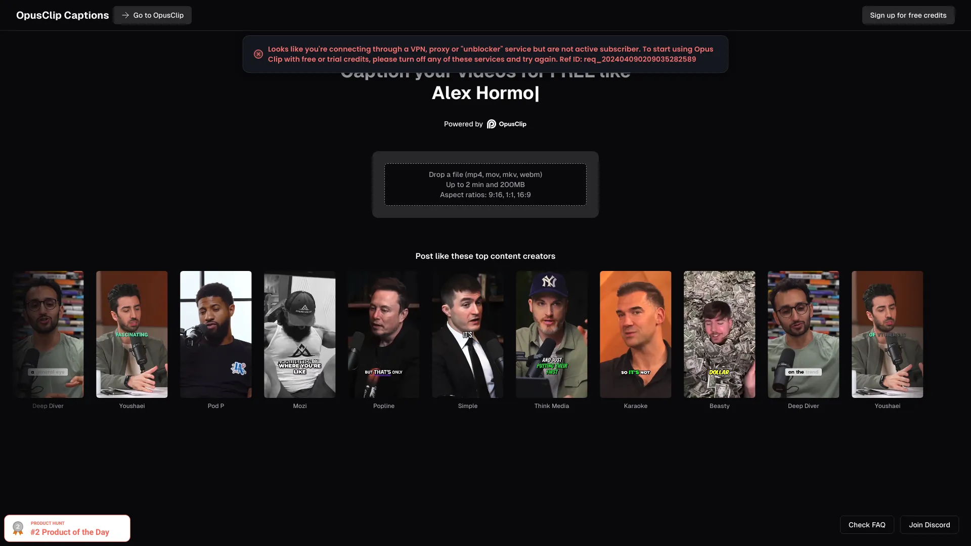 OpusClip - AI Tool Ocean