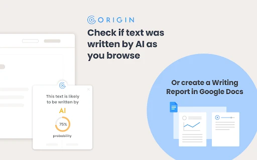 Origin by GPTZero - Chrome Extension - AI Tool Ocean