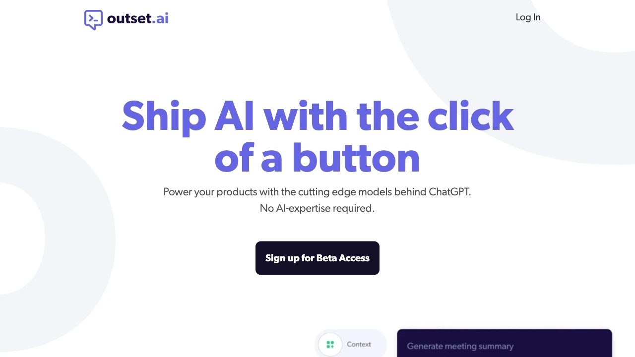 Outset - AI Tool Ocean