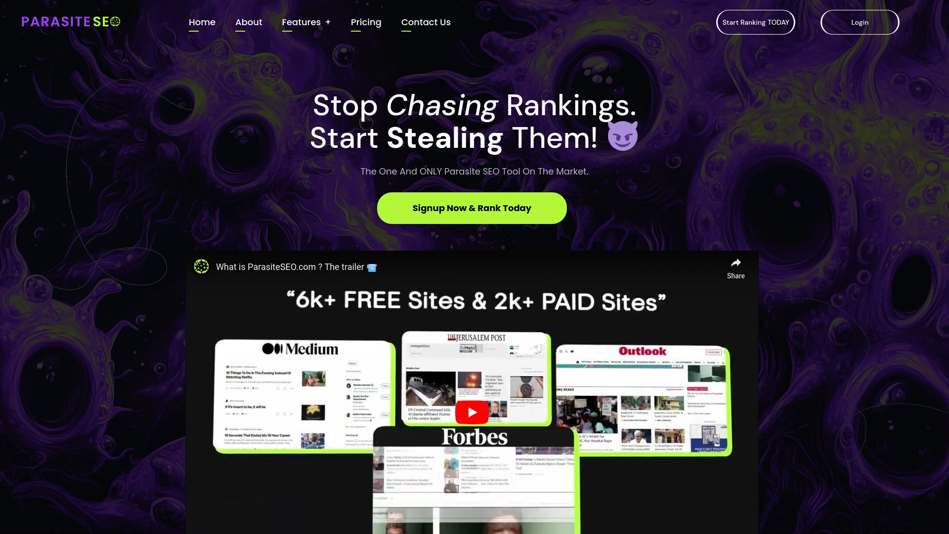 ParasiteSEO.com - AI Tool Ocean