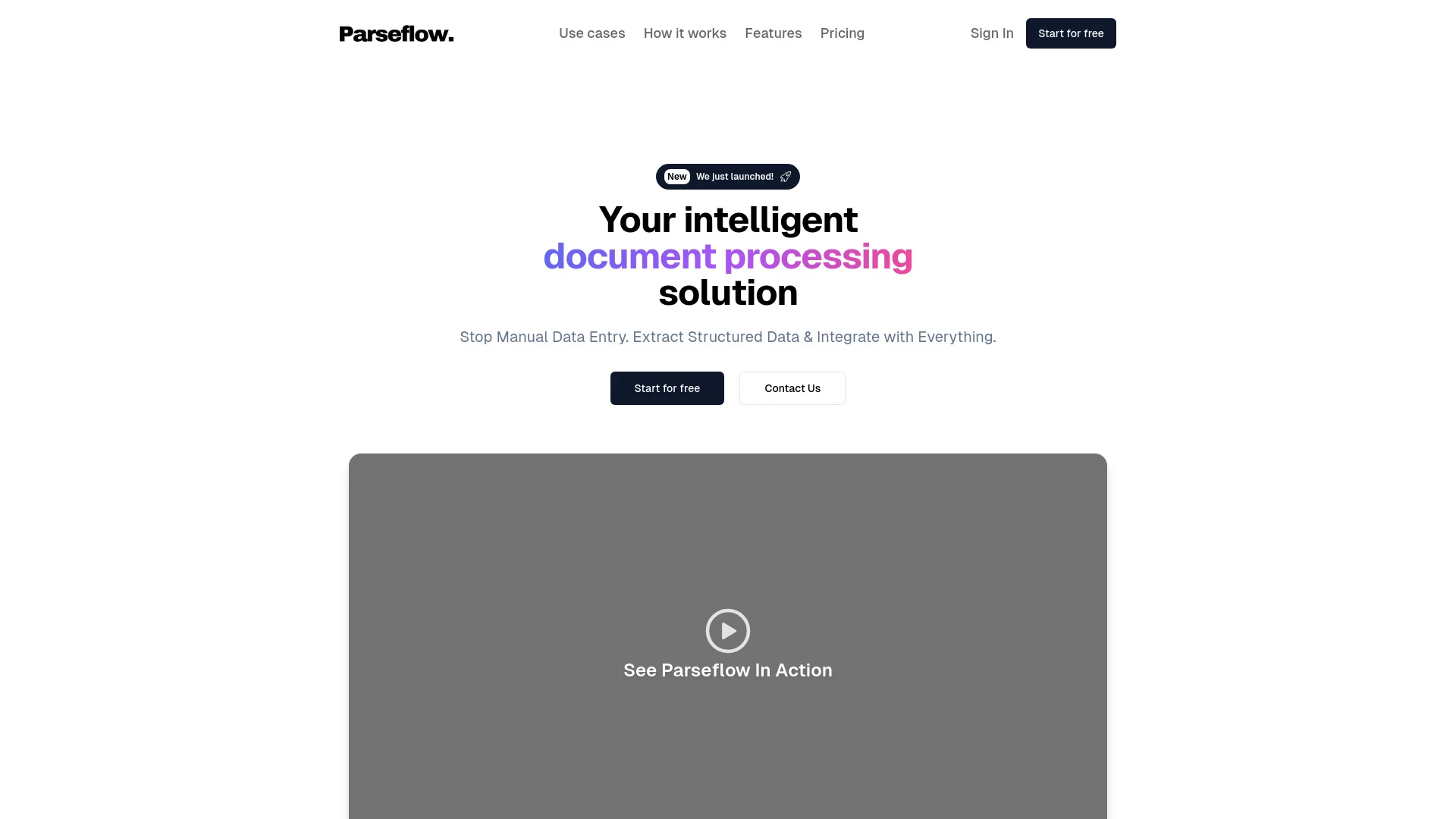Parseflow - AI Tool Ocean