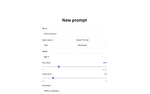 ParsePrompt - Chrome Extension - AI Tool Ocean