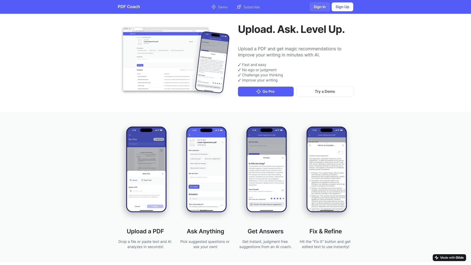 PDF Coach - AI Tool Ocean