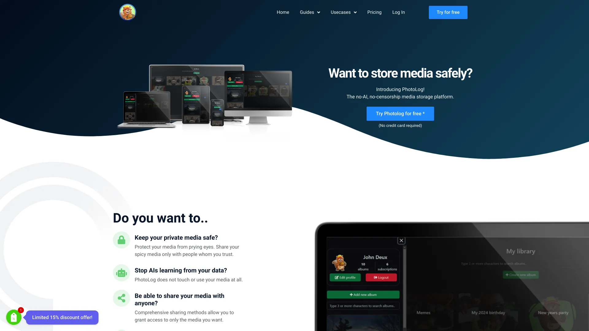PhotoLog - AI Tool Ocean